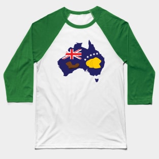 Australian Booting Flag 23 Baseball T-Shirt